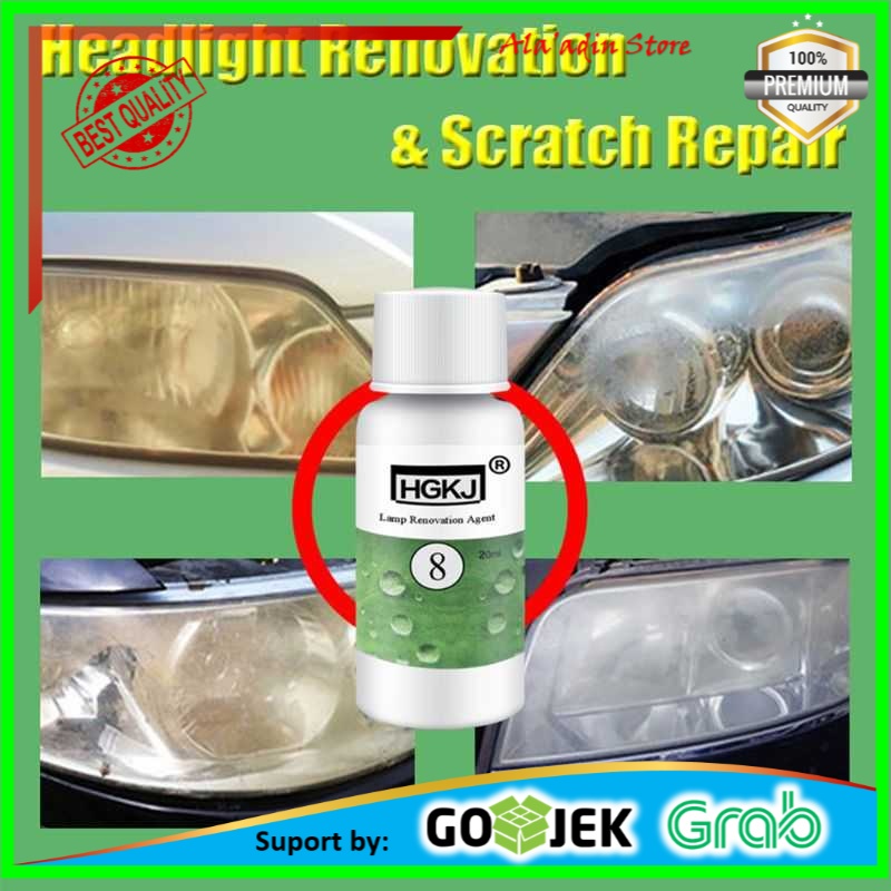 Cuci Gudang Cairan Lampu Mobil Lens Restoration Headlight Brightener 50ml - HGKJ-8