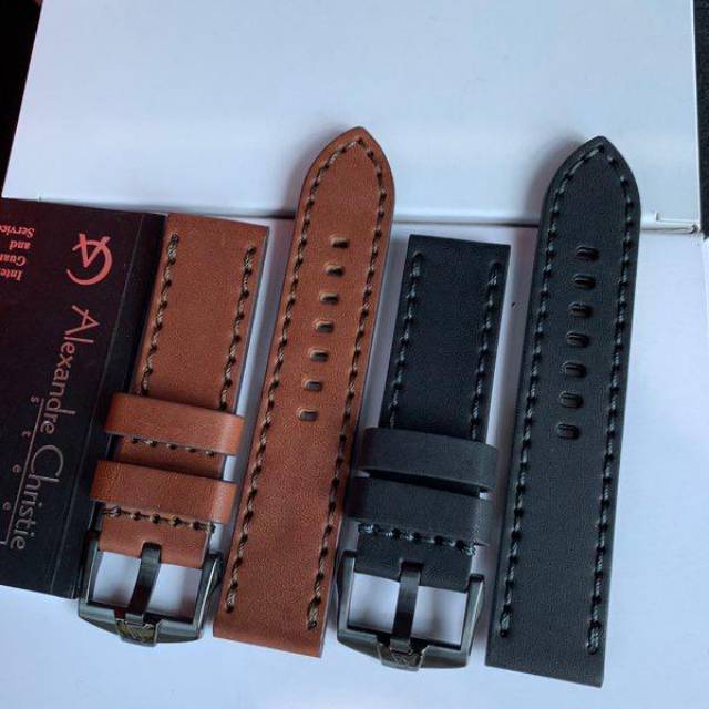 Strap Kulit Asli Untuk Jam Tangan Alexandre Christie AC9205 AC6410 AC6416 AC6491 AC6280 AC6281 DLL