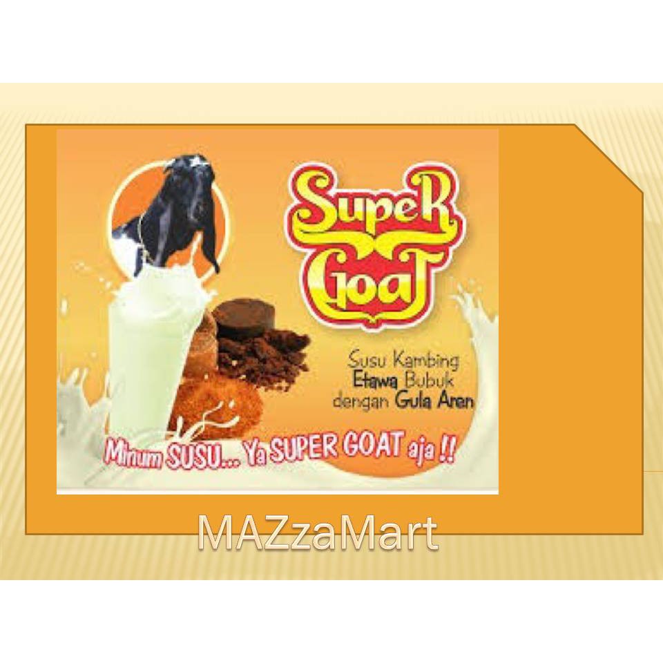 

SUSU KAMBING ETAWA BUBUK DENGAN GULA AREN -ISI 10 SACHET/SUPERGOAT