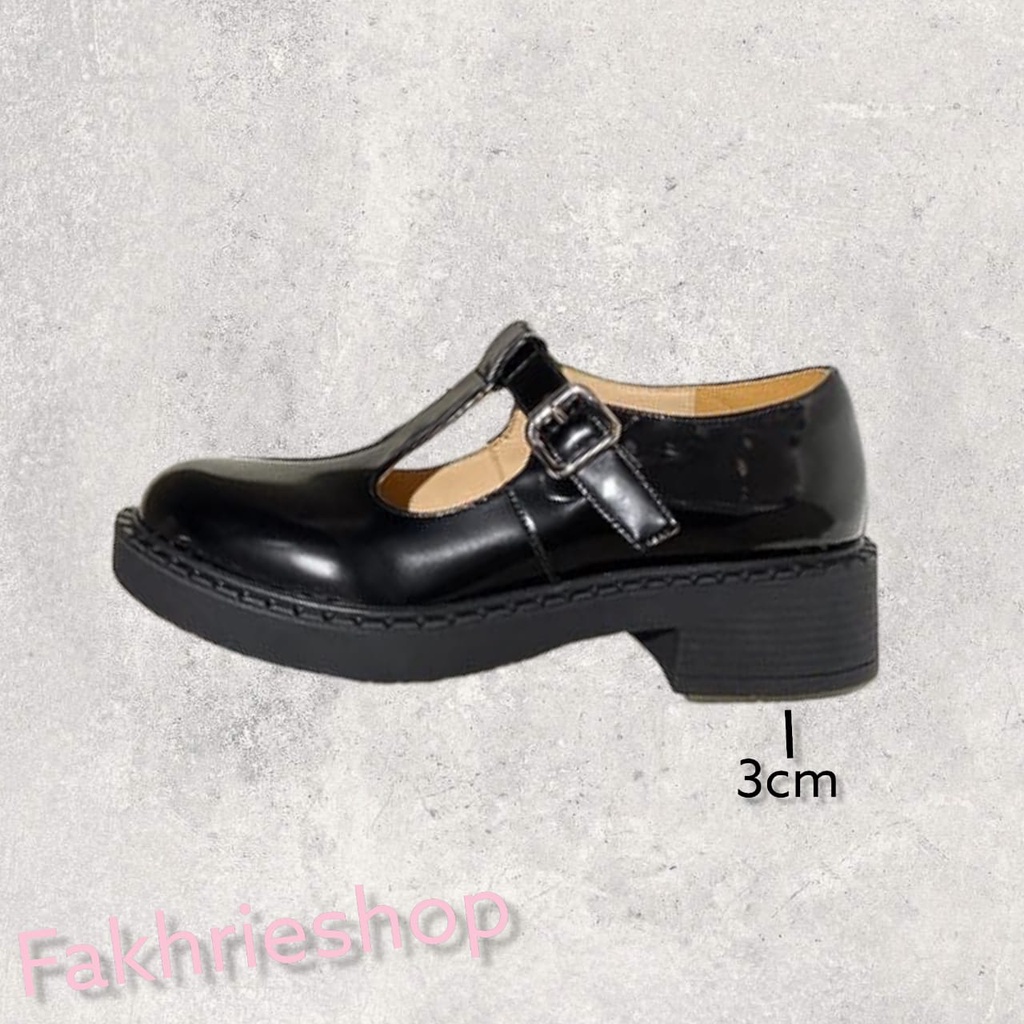 fakhrieshop- SEPATU WANITA LOAFERS / SEPATU SEKOLAH STYLE KOREA SUNNY 012