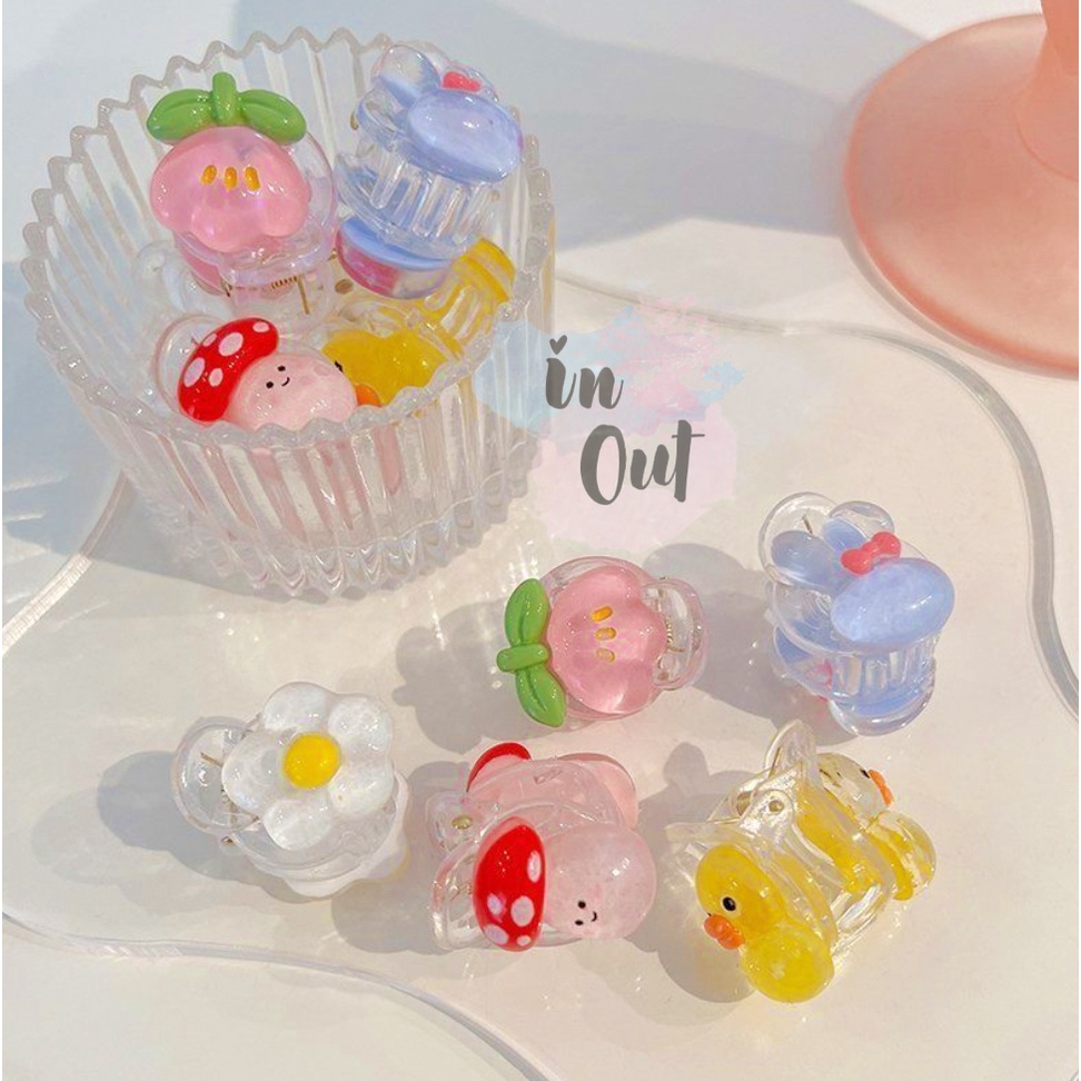 Jepitan rambut Sanrio Hellokitty Love Rabbit Pig Peach dewasa anak anak / Jepit rambut lucu / kid Woman Hairpin ACC39