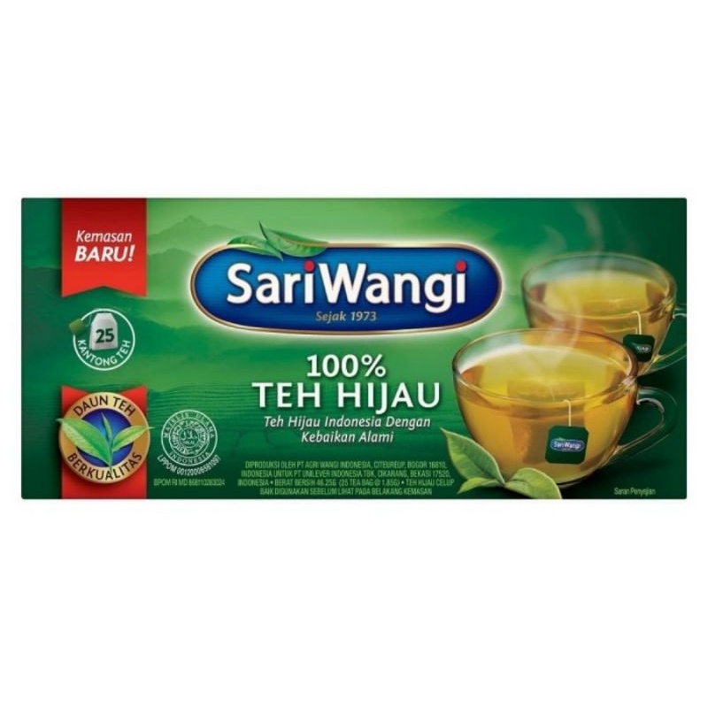 

Sariwangi Teh Celup Hijau isi 25 Pcs