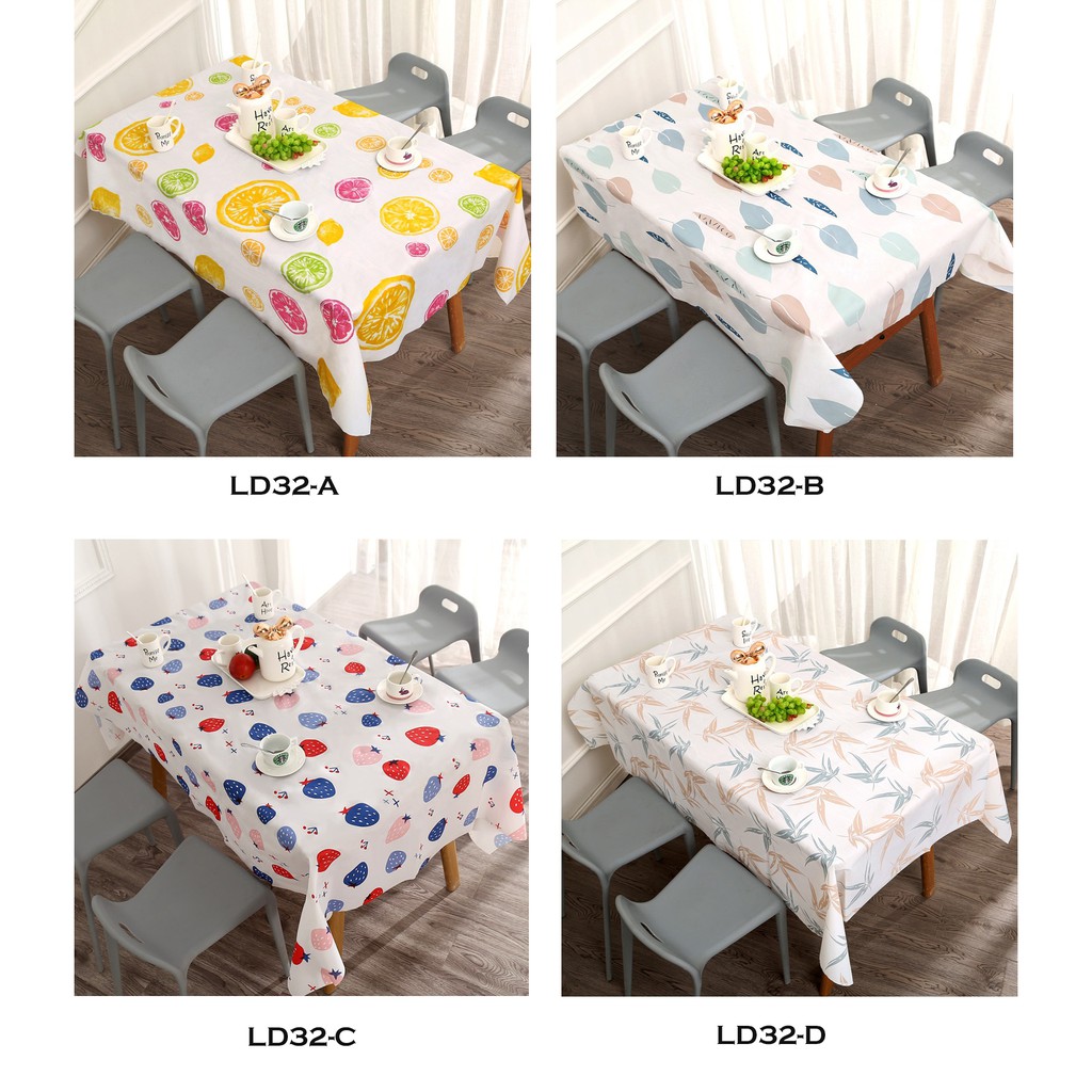 Taplak Meja Makan Keluarga Motif Cantik Anti Air Taplak Makan Meja Anti Air ukuran lebih besar lebih tebal 180 cm