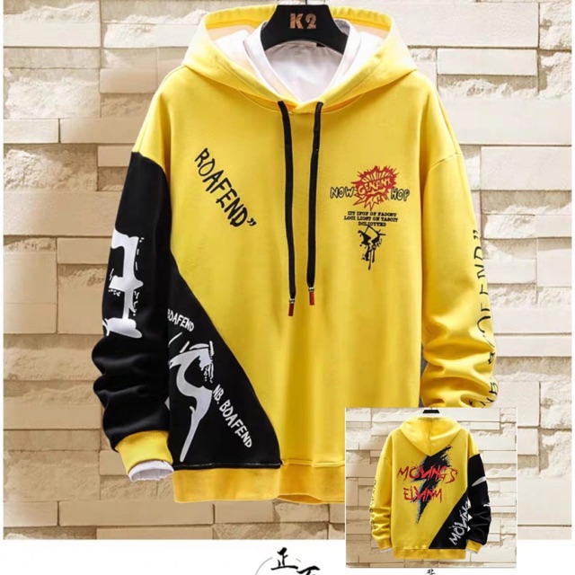 SWEATER HOODIE COWOK HODIE PRIA MOTIF ROAFEND FASHION PREMIUM