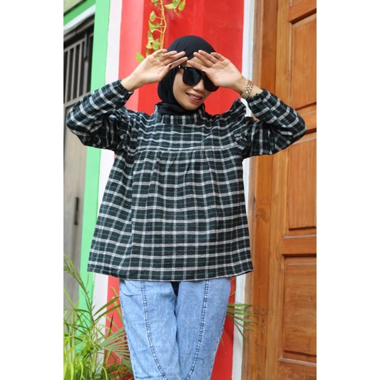 BLOUSE FLANEL TERKINI