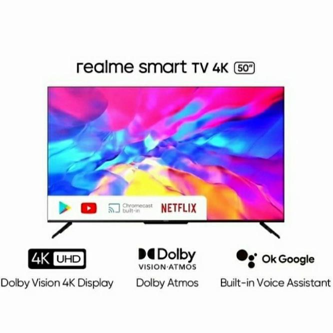 Realme Smart TV 4K 50" inch Garansi Resmi Real me Android TV