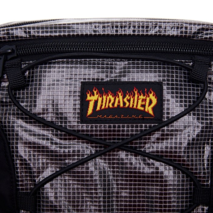 Thrasherrr Japan Licensed Mesh Clear Waist Bag