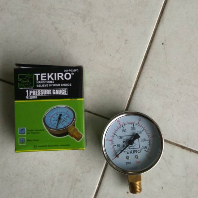 Pressure Gauge 25 Bar Tekiro