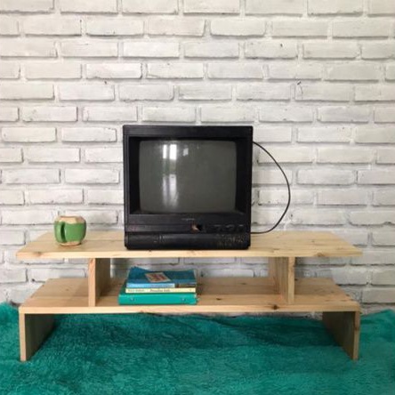 MEJA TV STAND TV KAYU JATI BELANDA