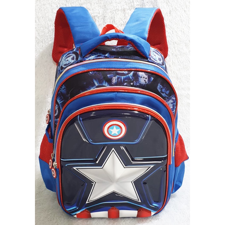 SALE TERMURAH Tas Ransel Sekolah SD Anak Laki - Laki  Motif 6D Timbul