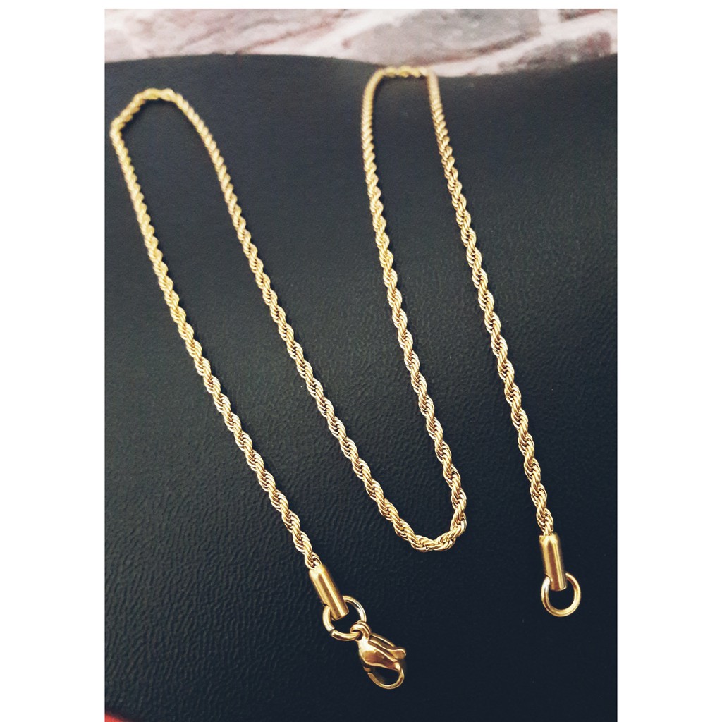 kalung titanium gold tambang