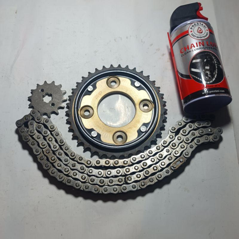 gear gir rantai set bonus chain lube blade new revo absolute blade lama supra 125 f1