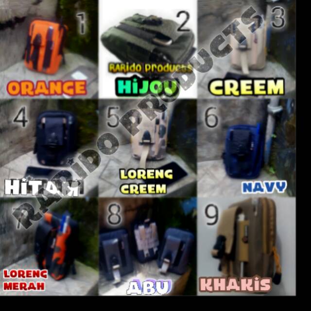 Tas hp pinggang army tas gunung oudorr kode 1188 multi slempang