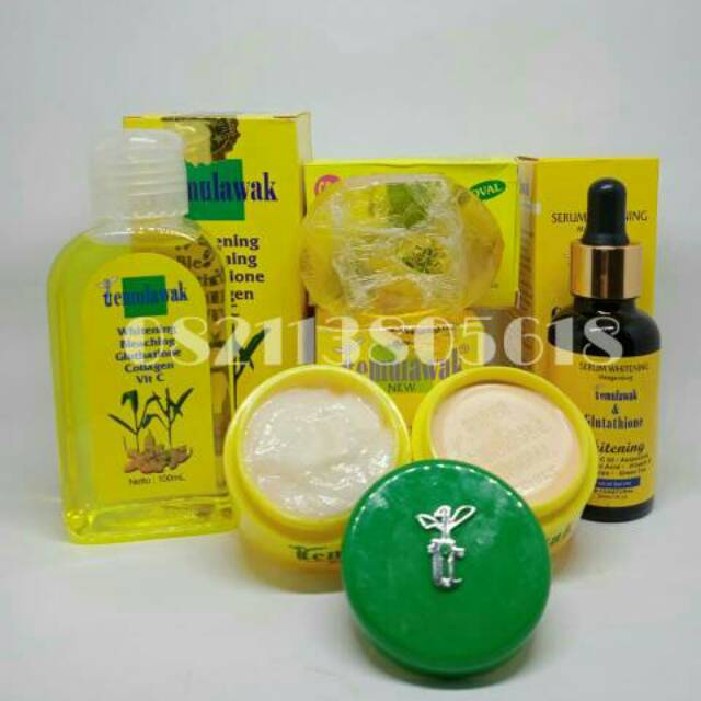 Paket Temulawak komplit 5in1 / PAKET LENGKAP  CREAM TEMULAWAK