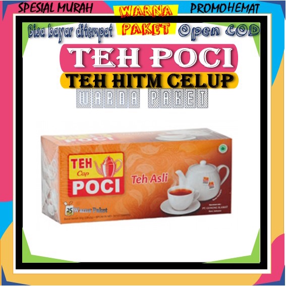 

Teh Poci asli Teh Celup Cap Poci Teh Hitam Poci