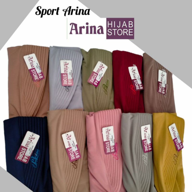 READY PART2 Hijab sport polos by arina / Hijab marisa sport polos by arina store ori 100% / Hijab ol