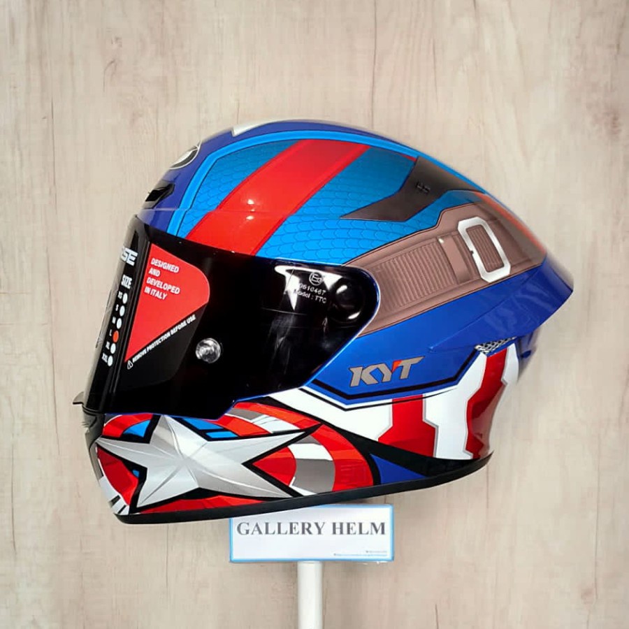 KYT TT Course Flat Pin Marvel Captain America