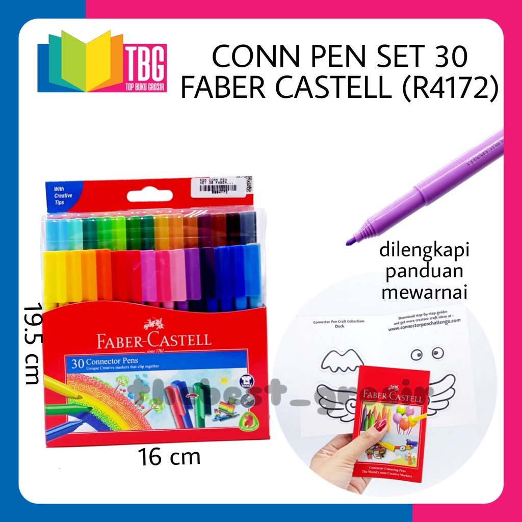 

1 SET CONNECTOR PEN SET 30 FABER CASTELL/ SPIDOL WARNA (R-4172)