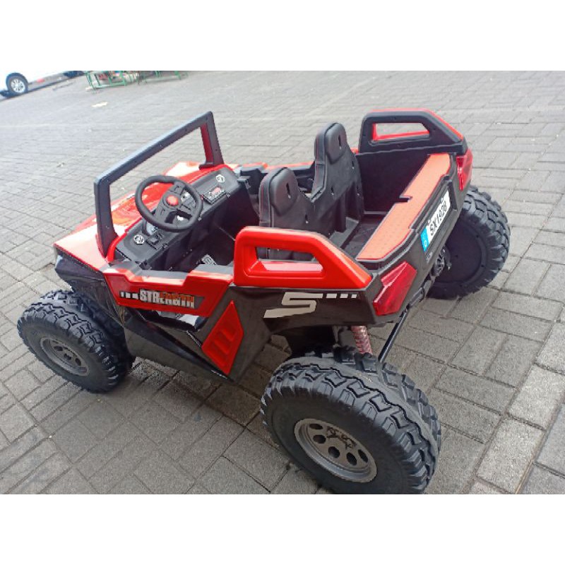 MOBIL AKI ANAK BUGGY OFF ROAD JUMBO  YUKITA 1928  DEWASA BISA NAIK ORANG DEWASA BEBAN 80KG BAN KARET