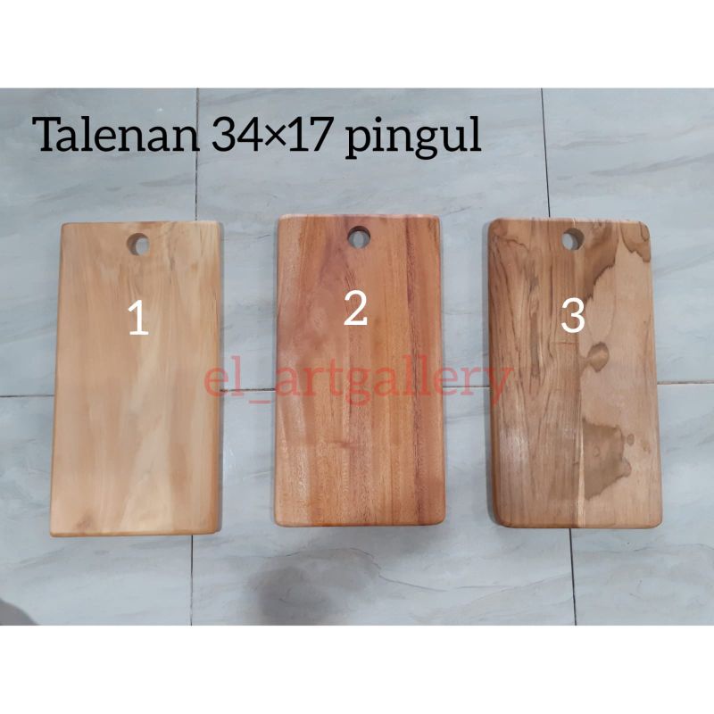 Serving Board / Talenan Kayu Pinus Jati Mahoni / Wooden Cutting Board