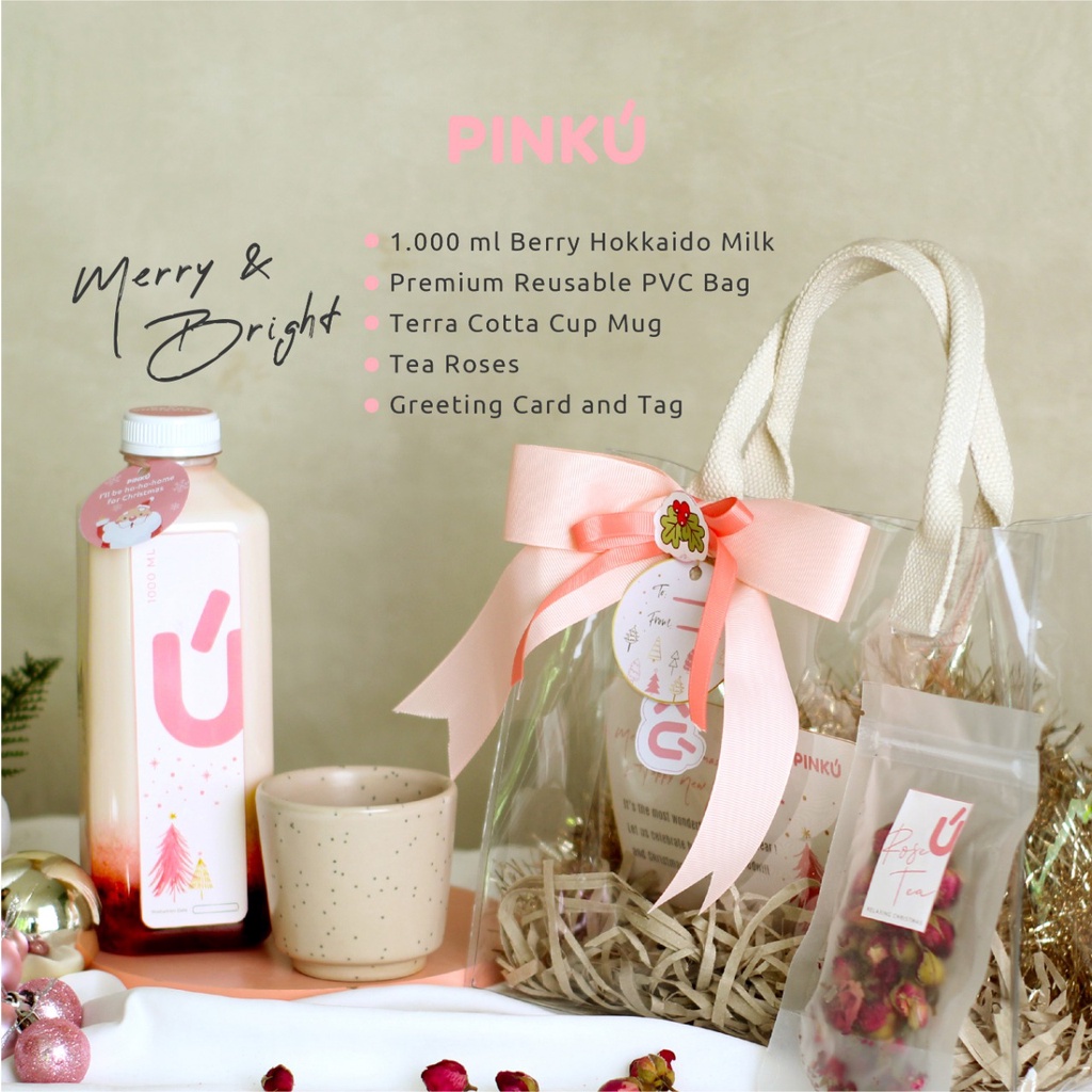 

Hampers Kado Natal Set Tas Isi Mug Cantik dan Minuman - Merry & Bright Set [READY STOCK]