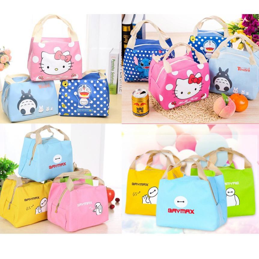SHOPEE MALL OSM JKT T071 Tas Bekal Karakter / Lunch Bag / Perlengkapan Bekal Anak Sekolah