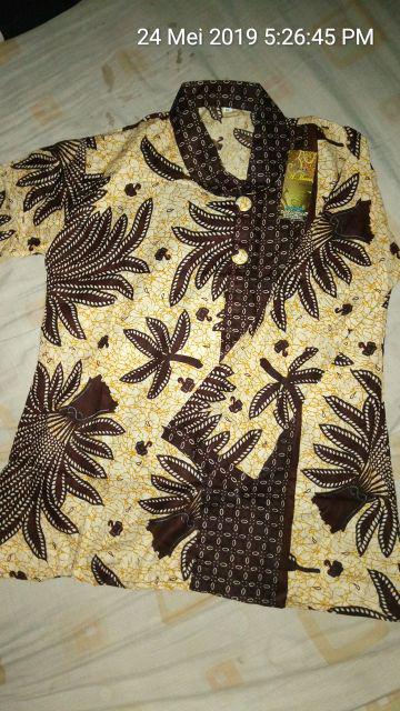 Couple Batik  Wanita/ Batik Sarimbit Seragam/ Couple Keluarga/ Blouse Cewek/ Hem Kemeja
