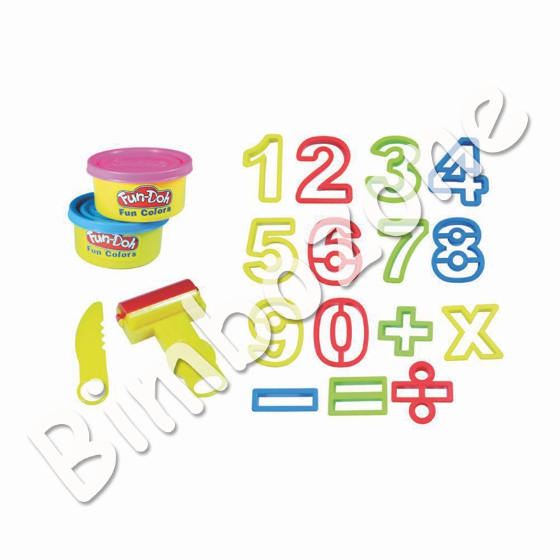 Bimbozone - Mainan anak sensori playdoh Fun Doh - Number