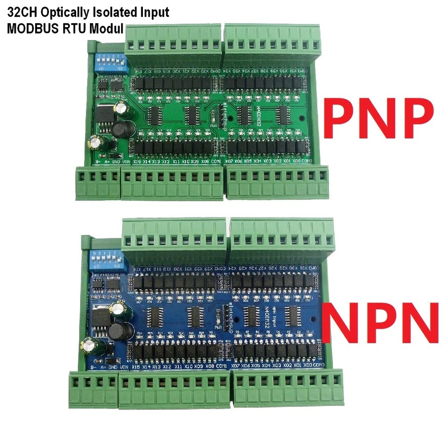MODBUSBUS RTU RS485 Optically Isolated Input Digital 32 channel