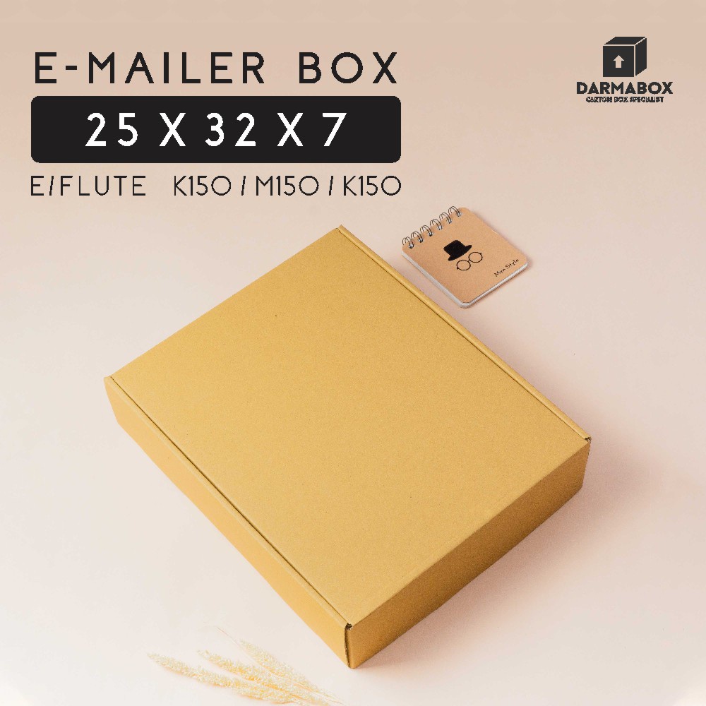 Box Pizza 25x32x7 E-Flute K150 (Premium) Packaging Jaket/Hoodie/Busana/Hampers/Kardus/Box