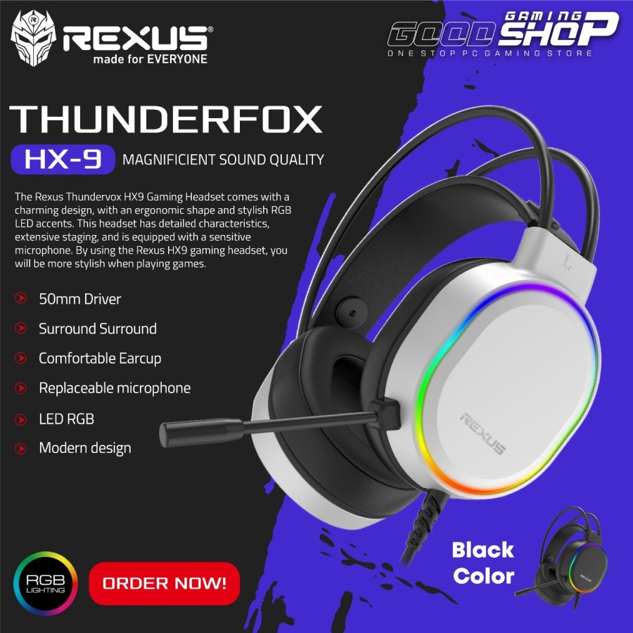 Rexus Thundervox HX9 - Gaming Headset HX-9 HX 9