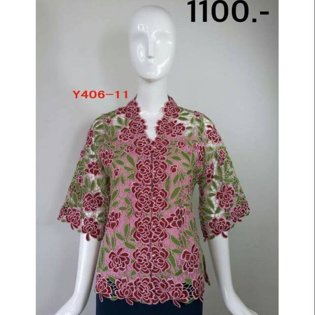 Kebaya brokat super limited edition Pink butik ori Bangkok