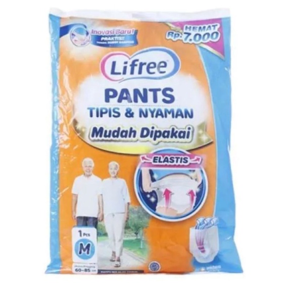 Popok celana dewasa lifree sachet M