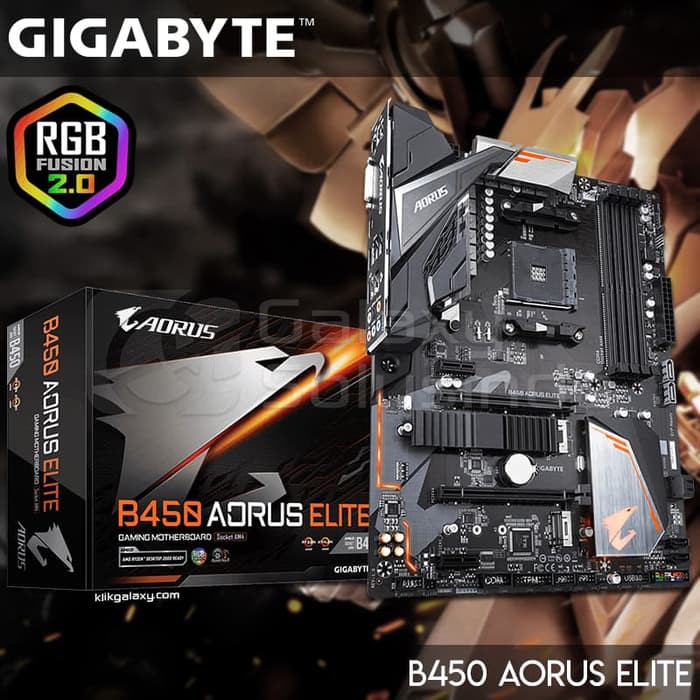 Motherboard AMD Gigabyte B450 AORUS ELITE (AM4, B450, DDR4)