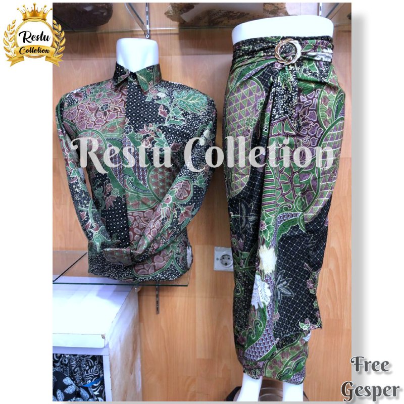 COD Stelan Couple Kemeja Pria Dan Rok Lilit Batik Wanita Motif Bugenfil Hitam Cocok Untuk Acara Nikahan Kondangan Tunangan Wisuda Perpisahan Reonian Ulang Tahun Aniversery Bahan Premium By Restu Colletion Bestseller