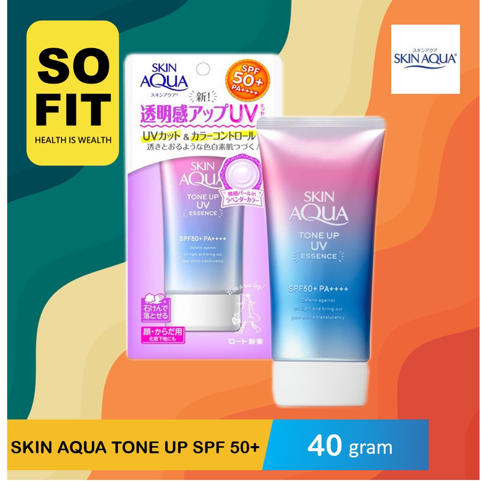 Skin Aqua Tone Up UV Essence 40gr / Sun Screen Wajah / Sun Block / Skin Aqua SunScreen