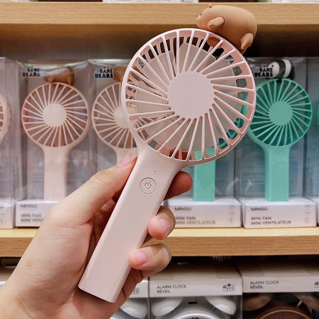 MINISO  6wrn. New mini portable fan / Kipas angin miniso marvel & we bare bears