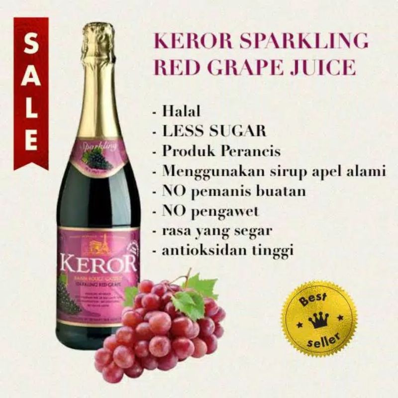 KEROR SPARKLING RED GRAPE 750 ML