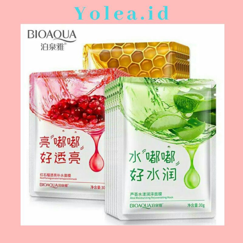 {FREE BOX CANTIK} BIOAQUA TRANSPARENT MASK | MASKER BIOAQUA | MASKER ORIGINAL | TRANSPARENT MASK