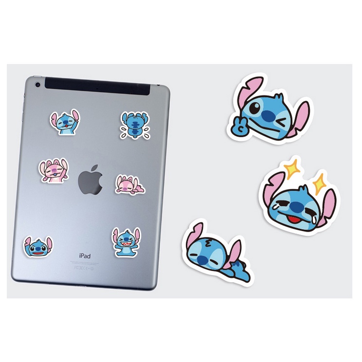 A17 STICKER 10PCS (LILO AND STITCH) anti air notebook scrapbook label tempel motif kartun superhero super hero unik lucu atk alat tulis kantor murah viral termurah kartun komputer leptop handphone hp smartphone koper laptop tembok kulkas disney anime