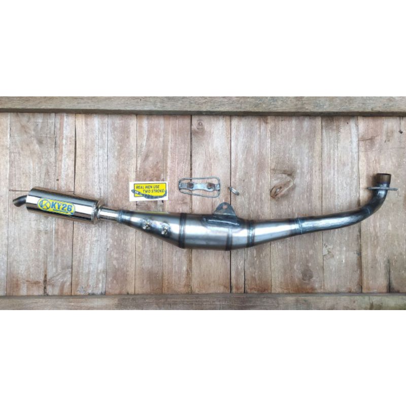 Knalpot standar racing FIZR F1ZR Plat Karat by KY26 Racing ( Include Tameng )