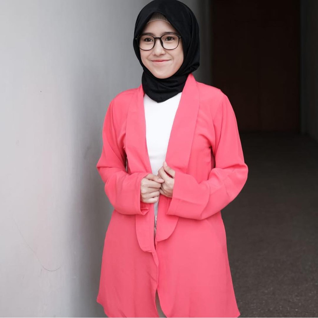 SF Minami Blazer Original Koleksi Terbaru Termurah Baju Wanita Lucu Kekinian Modis Modern Casual