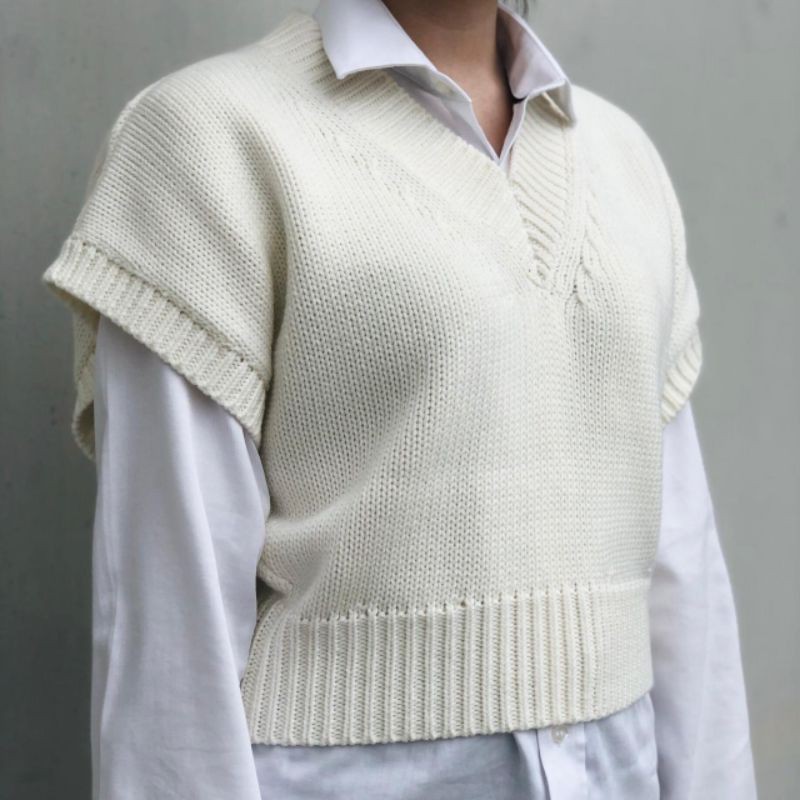 Knitme Sila Vest - Knit Vest - Rompi rajut