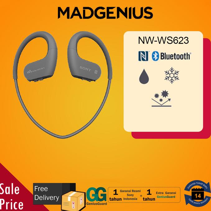 Sony Ori NW-WS623 / NW WS623 / NWWS623 Black 4GB Waterproof Walkman