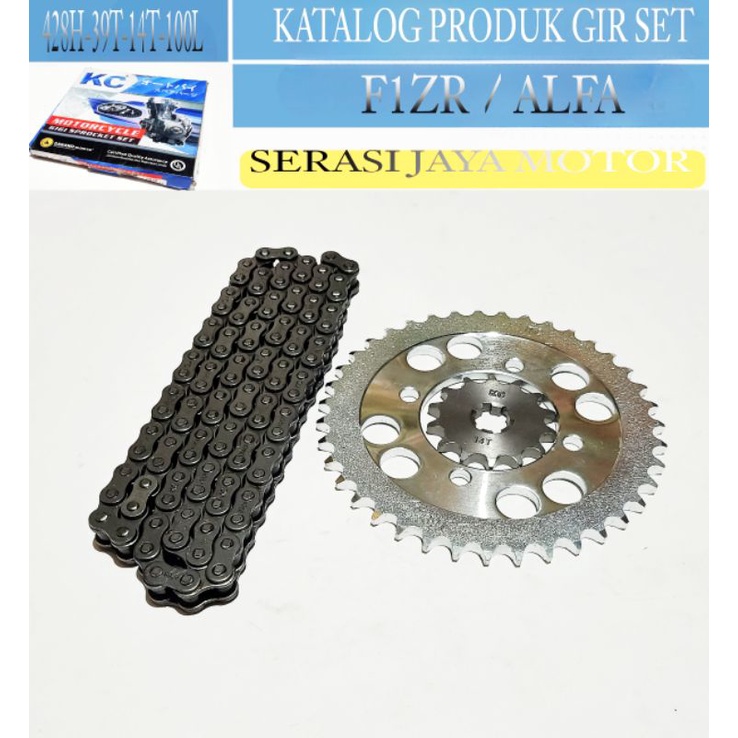 KC GEAR PAKET F1ZR / ALFA (428H-39T-14T-100L)