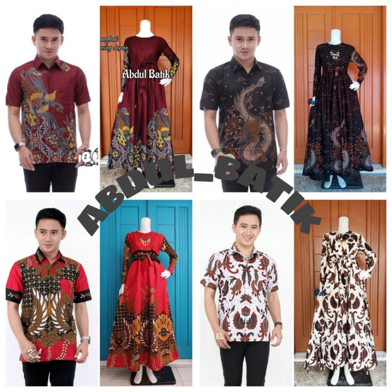 Maura Couple (COD) - Sania Ruffle Batik Couple ori Ndoro jowi DNT Garansi Termurah Shopee