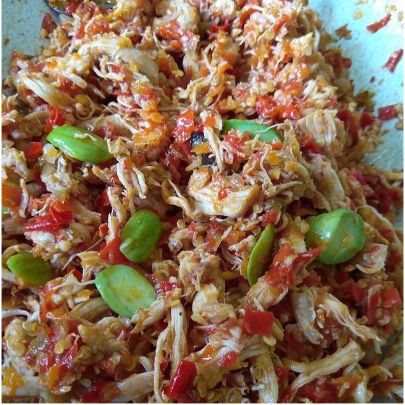 

200gr Sambal Ayam Suwir Pedas Enak Murah