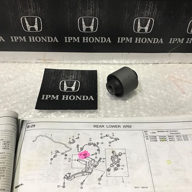 52364 S5A Bush Bos Bushing Arm Bawah Roda Belakang Honda Crv Gen 2 RD4 RD5 2002-2006 Stream 1.7 1700cc 2.0 2000cc 2002 2003 2004 2005 2006 Civic Es VTIS Century 2001-2005 Odyssey RB1 2004-2008 RB3 2009-2013