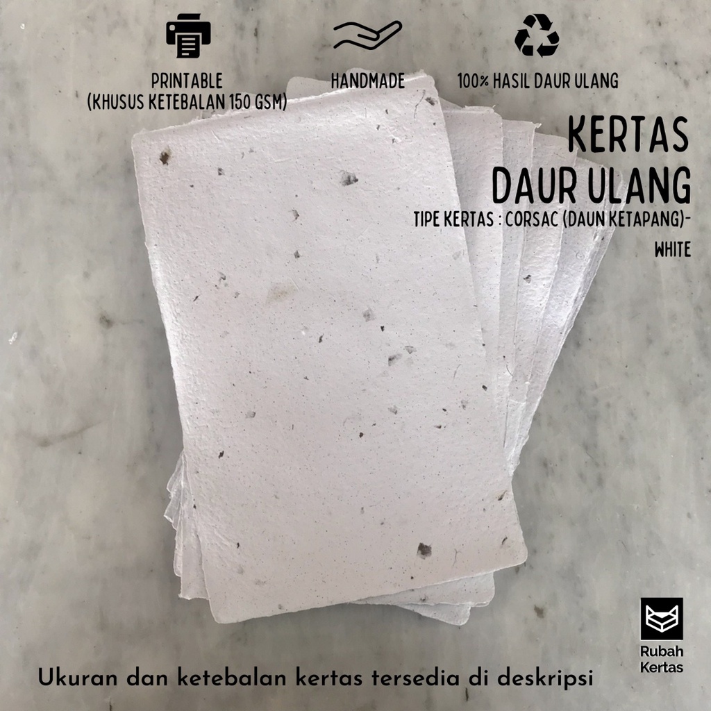 

Kertas Daur Ulang Ketapang Warna Putih