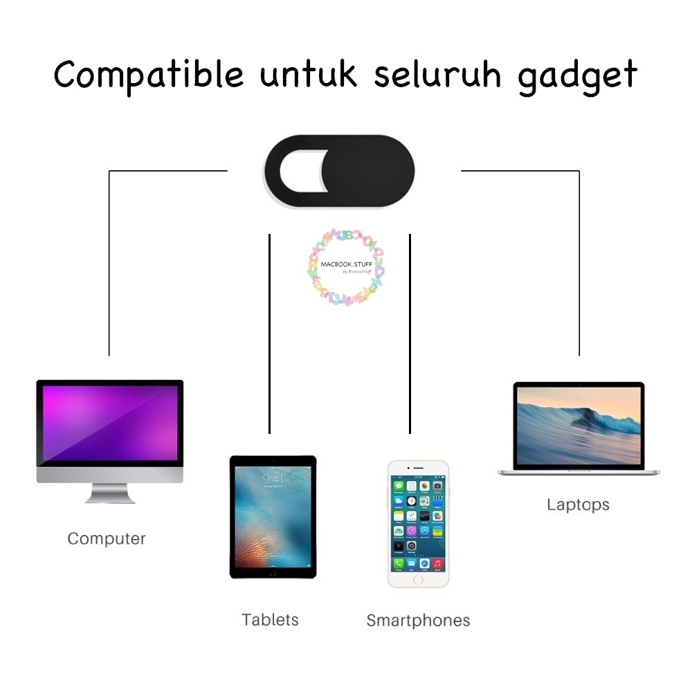 PELINDUNG PENUTUP WEBCAM KAMERA COVER CAMERA DEPAN LAPTOP HP ASUS DELL SAMSUNG